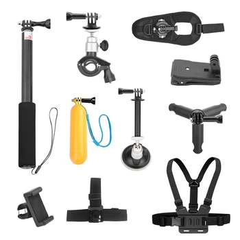 

FULL-Underwater Sports Camera Fixed Car Bicycle Bracket Self-Timer Extension Pole Tripod For Osmo Action