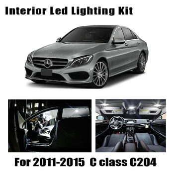

15pcs LED lamp Interior dome Light Kit For 2011-2015 Mercedes Benz C class C204 Coupe C180 C200 C220 C250 C300 C350 C63 AMG