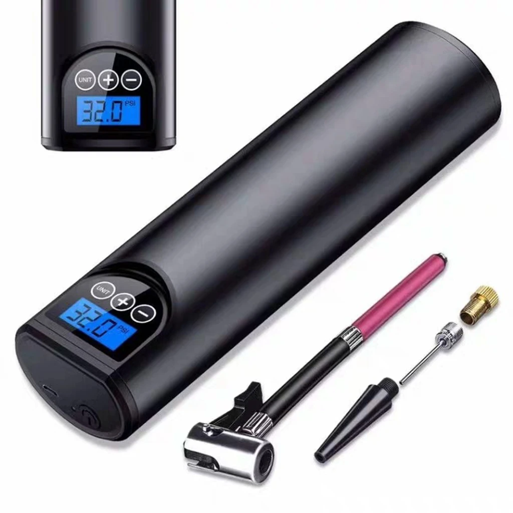1pc Mini Air Pump Air Electric Tire Inflator Car Bike Bicycle Motorbike Auto