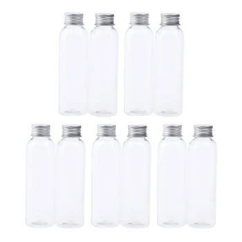 

10pcs Empty Shampoo Body Wash Bottle Cosmetic Refillable Lotion Container