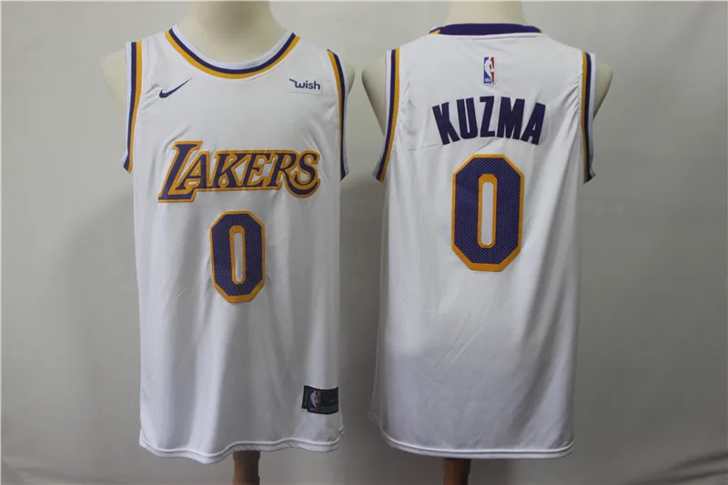 for men A+++ качество мужской взрослый#0 Кайл кузма 2 Lonzo мяч 14 Брэндон Ingram 24 Kobe Bryant Jersey Лос-Анжелес - Цвет: for men