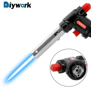 

DIYWORK 504C Metal Gun Torch Cooking Blow Torch Butane Gas Welding Torch Gas Ignition Lighter For Camping Hiking Heating Welding