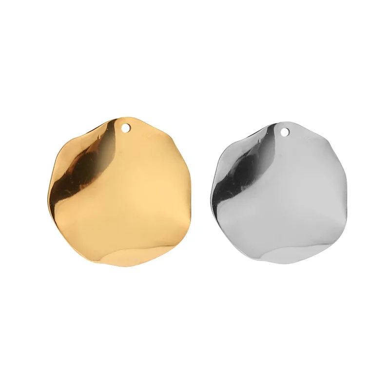 

10pcs Gold Stainless Steel Irregular Earrings Format Charms Pendants DIY Connection Dangle Earring Jewelry Making Accessories