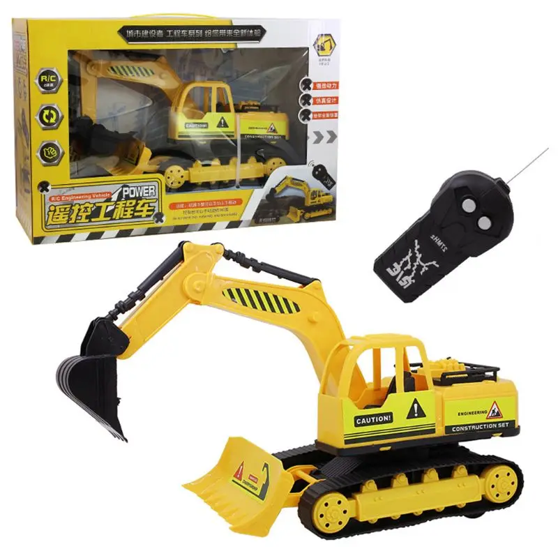 

Electric Remote Control Excavator Bulldozer Children RC Engineering Vehicle