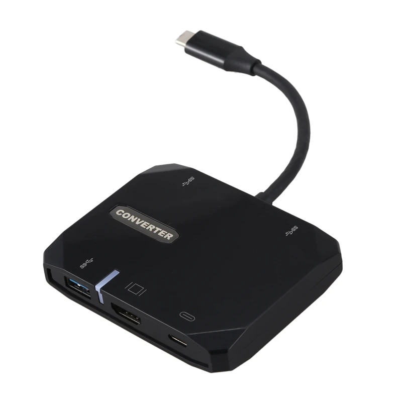 5 в 1 type C к Hdmi 3 Usb 3,0 концентратор адаптер для Macbook Galaxy S9 P20 Pro зарядное устройство usb-хаб Hdtv Usb C кабель для передачи данных