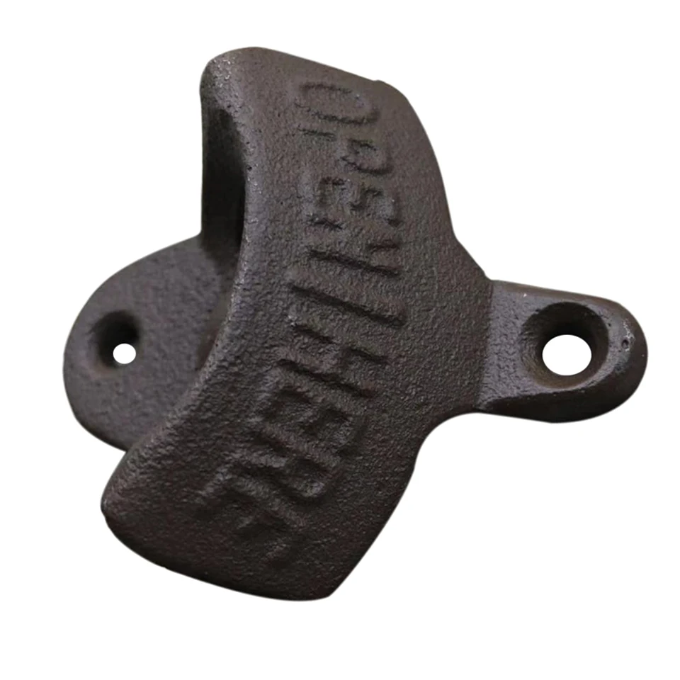Barware Gear Bottle Opener Catcher Bundle Wall Mounted Beer Bottle Opener With Screws For Beer Cap Coke Bottle Bar Kitchen Tool
