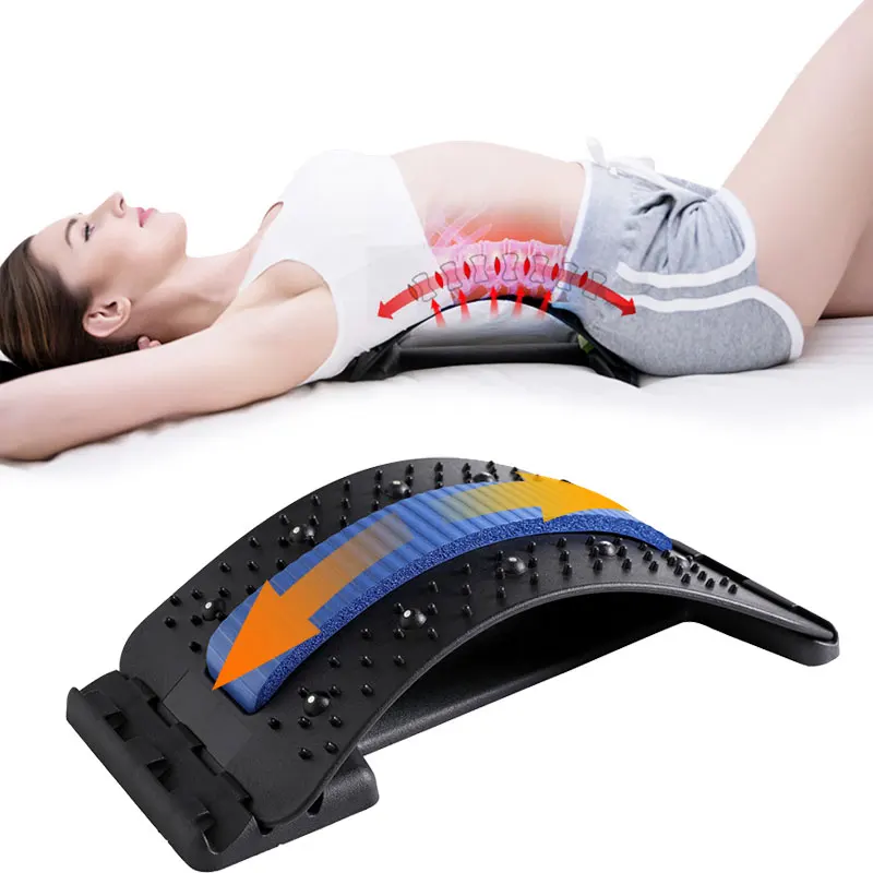 Back-Massager Stretcher Lumbar-Support Pain-Relieve Chiropractor Magic Home-Fitness Relaxation