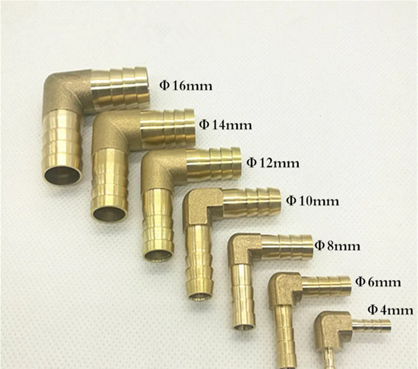 

Brass Hose Pipe Fitting Coupling Elbow Equal Reducing Barb 4mm 6mm 8mm 10mm 16mm ID Hose Copper Barbed Coupler Connector Adapter