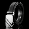 Hommes d'affaires Style ceinture cuir synthétique polyuréthane noir sangle mâle ceinture automatique boucle ceintures pour hommes Top qualité ceinture ceintures pour jean ► Photo 2/6