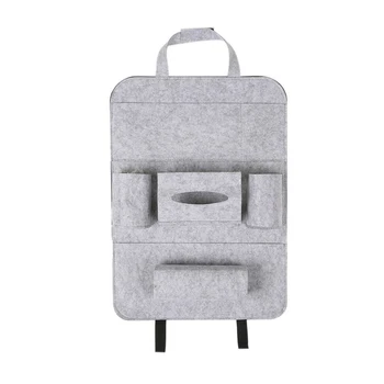 

Tablet Travel Car Storage Bag Hanging Multi Pocket Organizer Backseat Styling Holder Tissue Box Auto Seat Back Accessory
