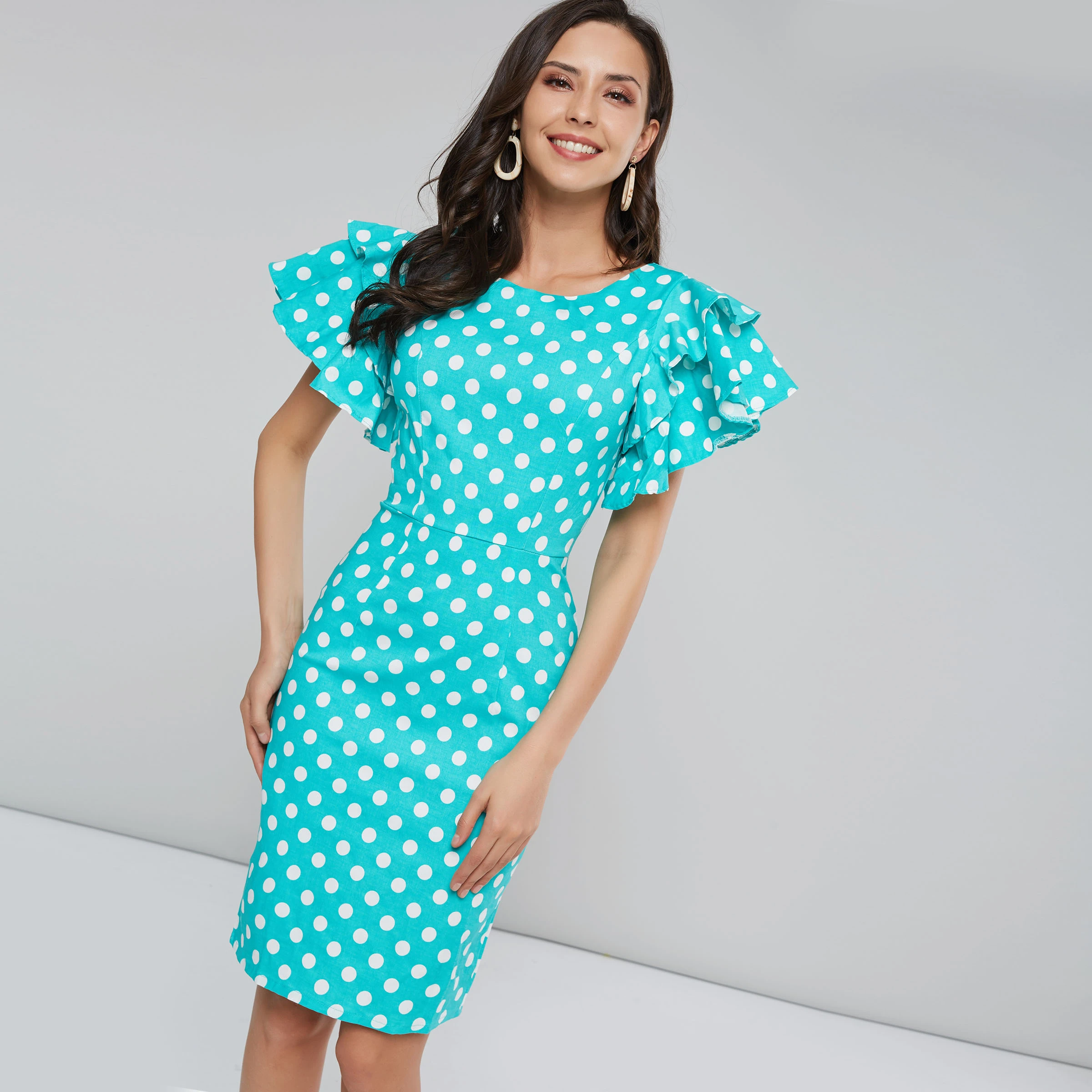 pin up polka dot dress