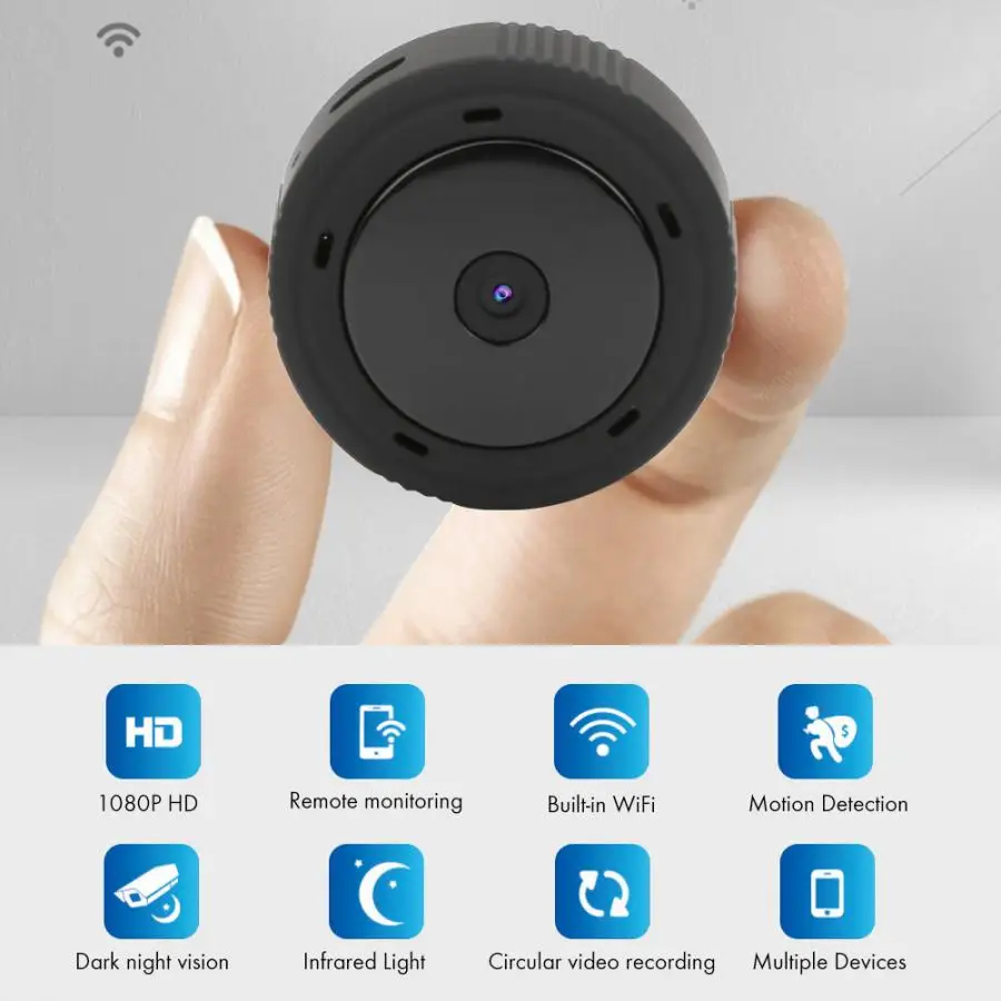 Мини 1080P 25fps HD камера ночного видения Wifi точка доступа экшн DV 150 градусов ультра широкоугольная маленькая камера с батареей biult-в