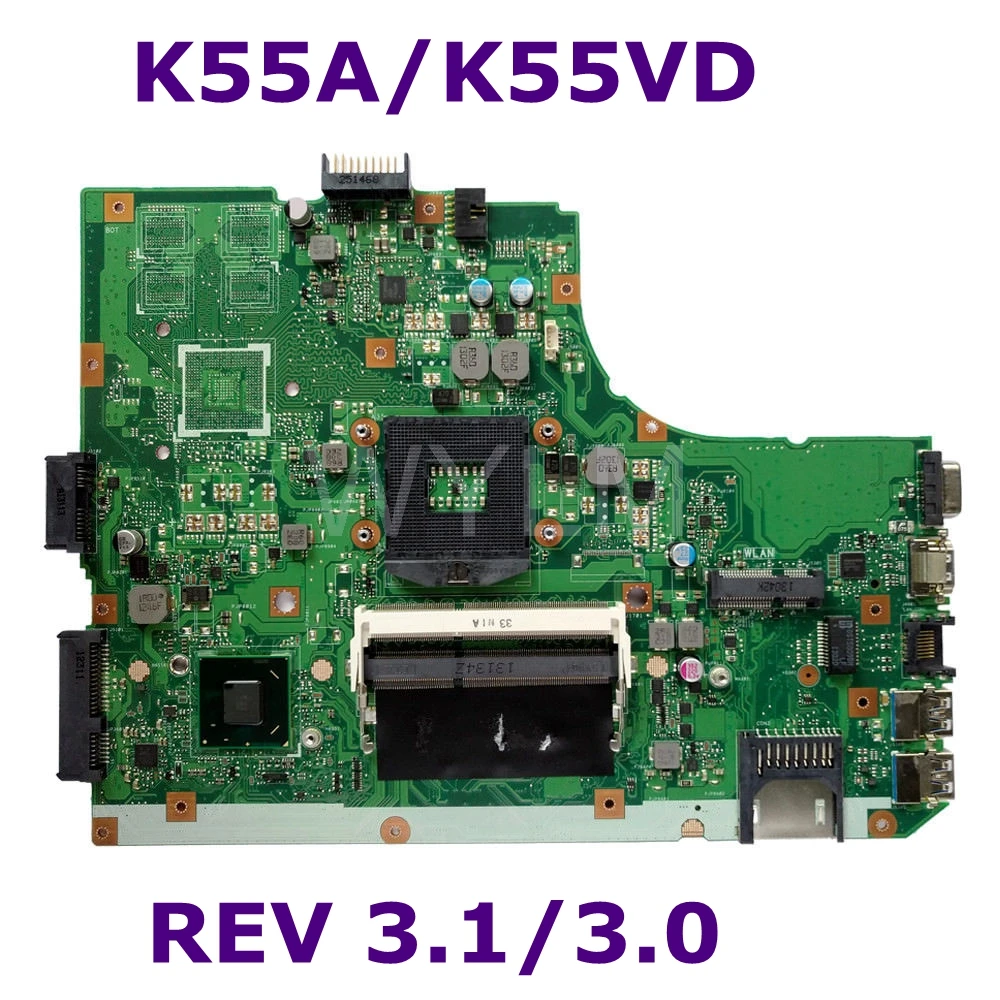 K55A Mainboard REV3.1/3.0For ASUS K55V A55V R500V K55A K55VD Laptop