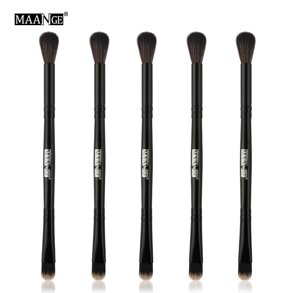 Hot Selling MAANGE Double Head Eye Shadow Makeup Brush Cosmetic Tool Gift for Women Eyeshadow Brushes Wholesale