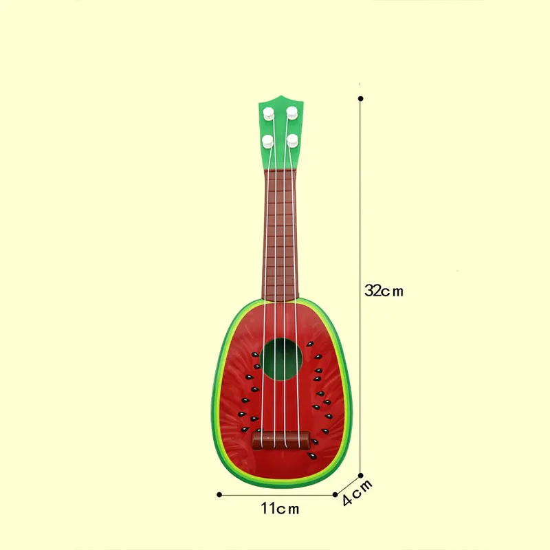 Симпатичные Ukelele музыкальные укулеле гитары-фрукты игрушка детский подарок Uke креативные детские игры 4 струны 8 стилей аксессуары для гитары