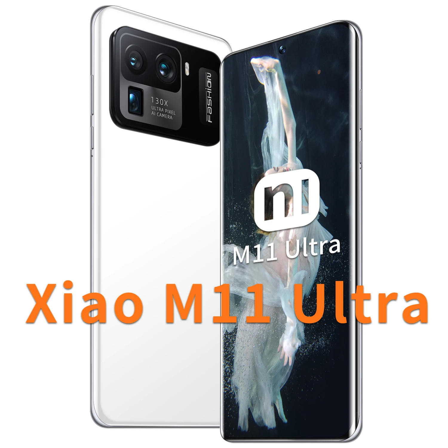 Global Version Mi11 Ultra 7.3 Inch Smartphone HD Screen 16+512GB 6800mAh 48+64MP Android 11.0 4G 5G Cellphone Support Google GPS