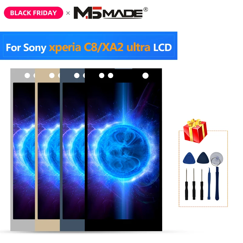 6," для sony Xperia XA2 Ultra C8 lcd H4233 H4213 H3213 H3223 Дисплей lcd сенсорный экран дигитайзер с рамкой запчасти в сборе