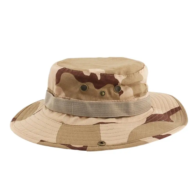 Мода унисекс для взрослых Спорт на открытом воздухе с широкими полями Boonie Hat cap Рыбалка Hat-Свободный размер(синий камуфляж