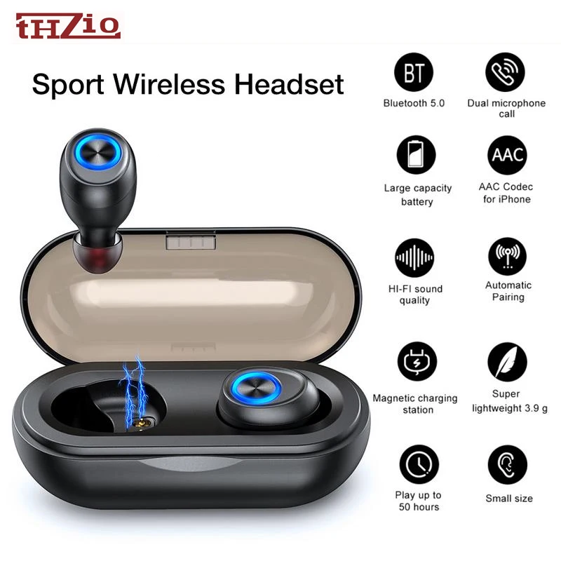Беспроводные наушники Hifi водонепроницаемые Bluetooth сенсорные наушники-вкладыши