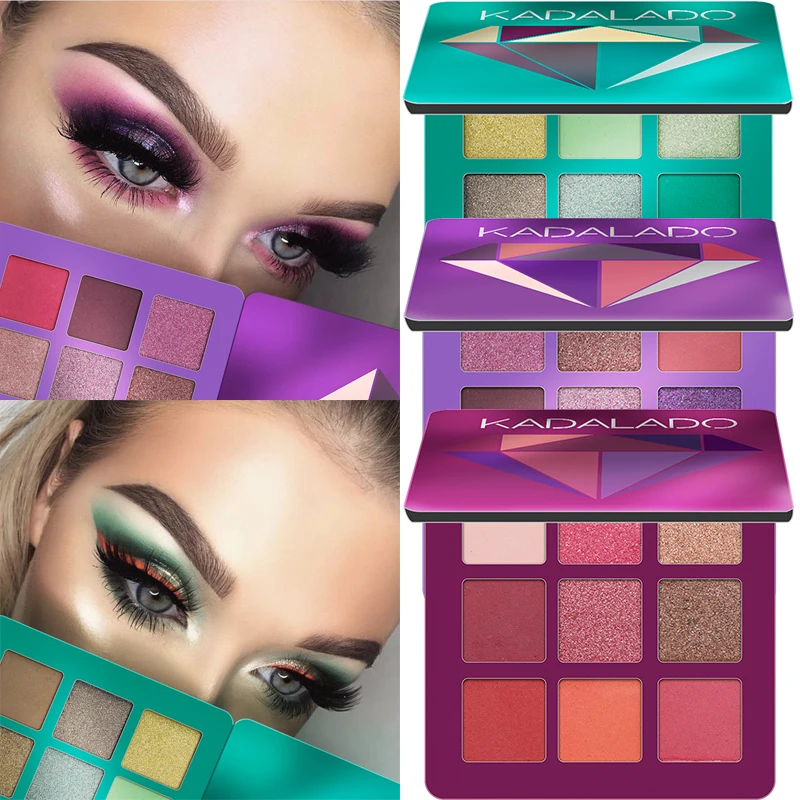 9 Color Glitter Eyeshadow makeup Palette Natural Shimmer Matte Eyeshadow Powder palette of shadows Waterproof Eyes cosmetics|Eye Shadow| - AliExpress