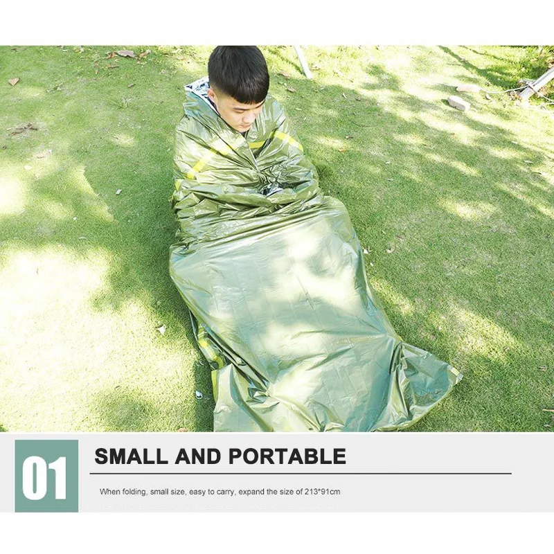 Всепогодный Открытый спальный мешок для туристов кемперов 92x200 см PE спальный мешок P7Ding