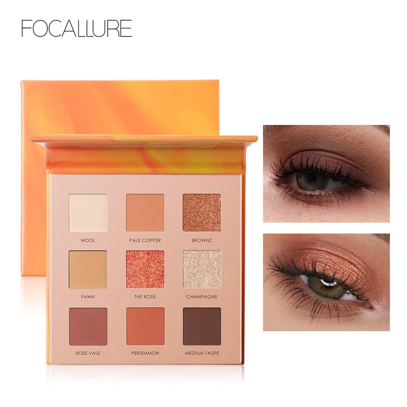 

FOCALLURE Charming Eye Shadow 9 Color Palette Make up Palette Matte Shimmer Pigmented Eyeshadow Palette