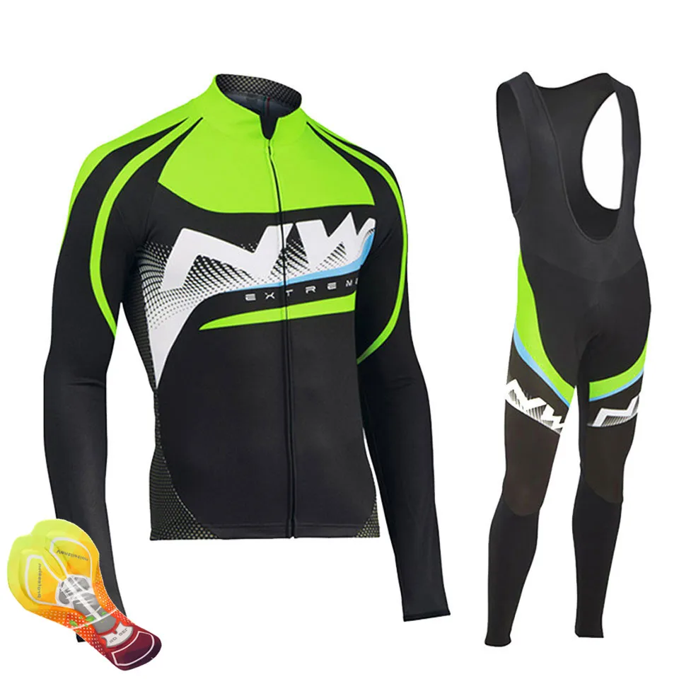 NW костюм Велоспорт Джерси мужские про команды одежда с длинными рукавами горный велосипед для велосипедного спорта Одежда для велоспорта ropa hombre - Цвет: 7