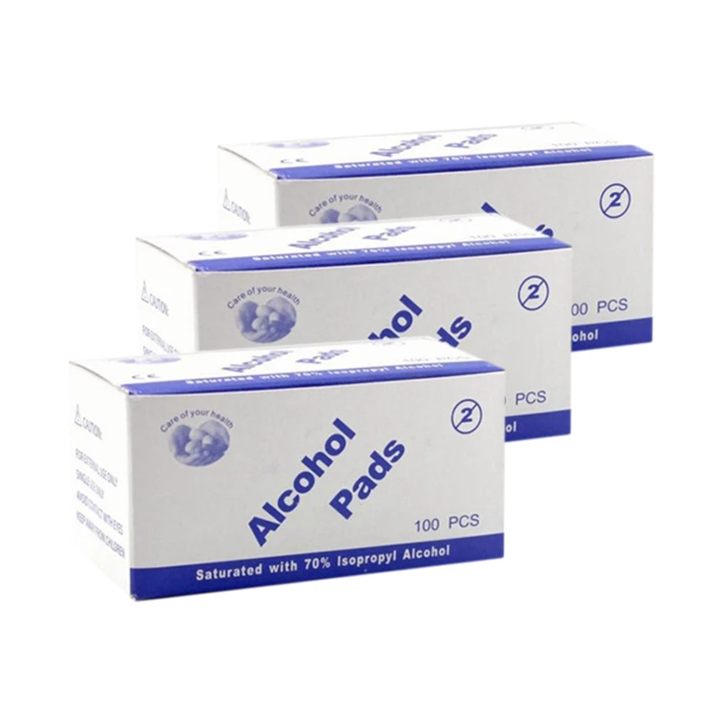 

300 Pcs Anti Phlogosis Isopropyl Alcohol Swab Pads Piece Wipe Antiseptic Skin Cleansing Care First Aid Screen Wipes