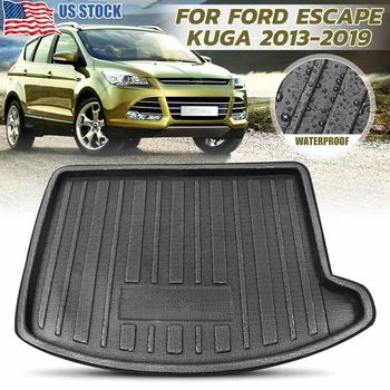 

Boot Mat Rear Trunk Liner Cargo Floor Tray Carpet Mud Kick Protector Cover For Ford Escape Kuga 2013 2014 2015 2016 2017 18-2019