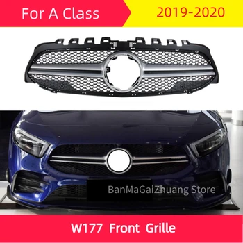 

W177 Front Grille for mercedes New A Class 2019-2020 A180 A200 A260 A45 ABS front bumper grill A35L Style