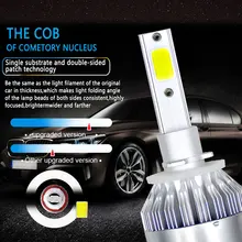 Vehemo COB 880/881/H27 Автомобильный светодиодный головной светильник светодиодный противотуманный светильник, лампы высокой мощности, автомобильная передняя лампа, светодиодный головной светильник, автомобильные аксессуары
