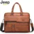 JEEP BULUO Brand Man Business Briefcase Bag Split Leather Высокое Качество Мужские офисные Сумки для 14-дюймового ноутбука A4 File Causel Male