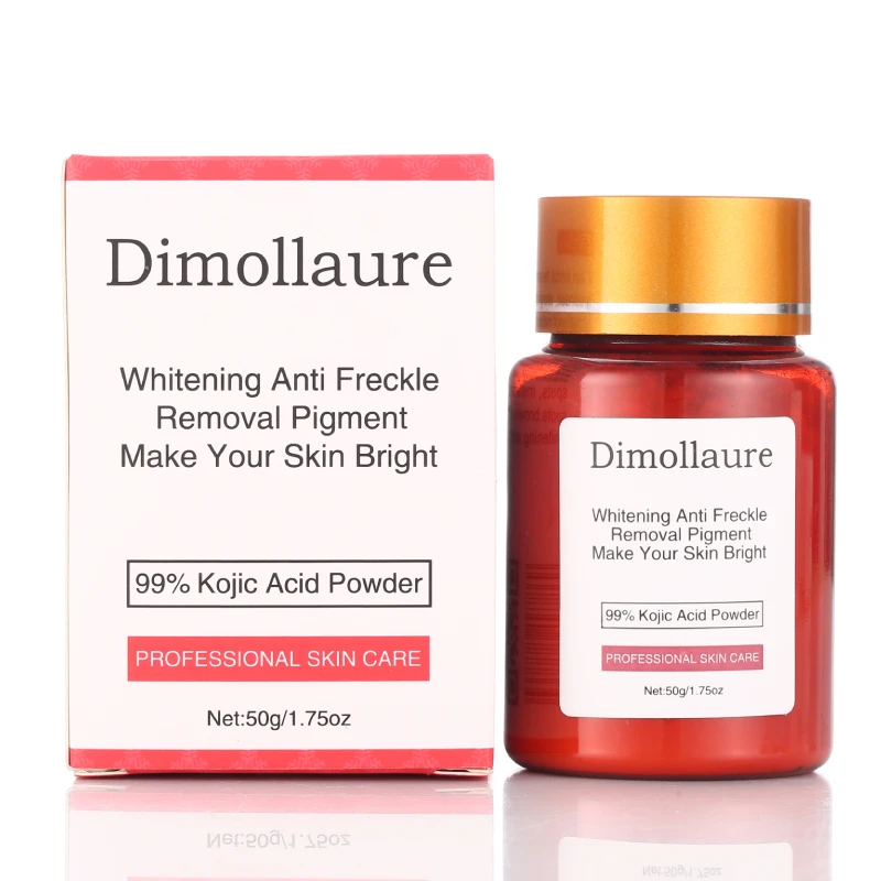Dimollaure 99% порошок Kojic кислоты 50 г отбеливающий крем для ухода за лицом против
