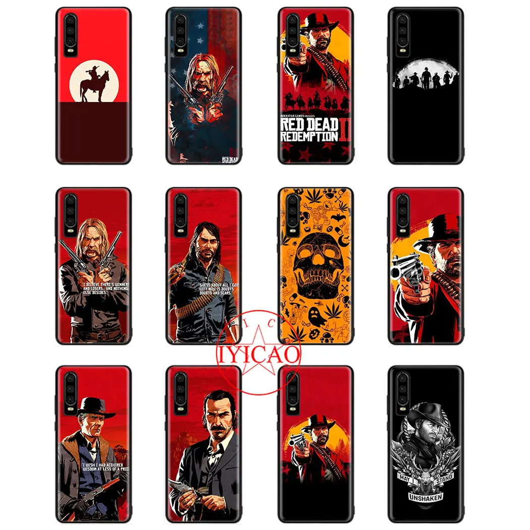 red dead redemption 2 Soft Silicone Phone Case for Huawei Y5 Y6 Y7 Y9 Prime Mate 10 20 Pro Lite Cover |