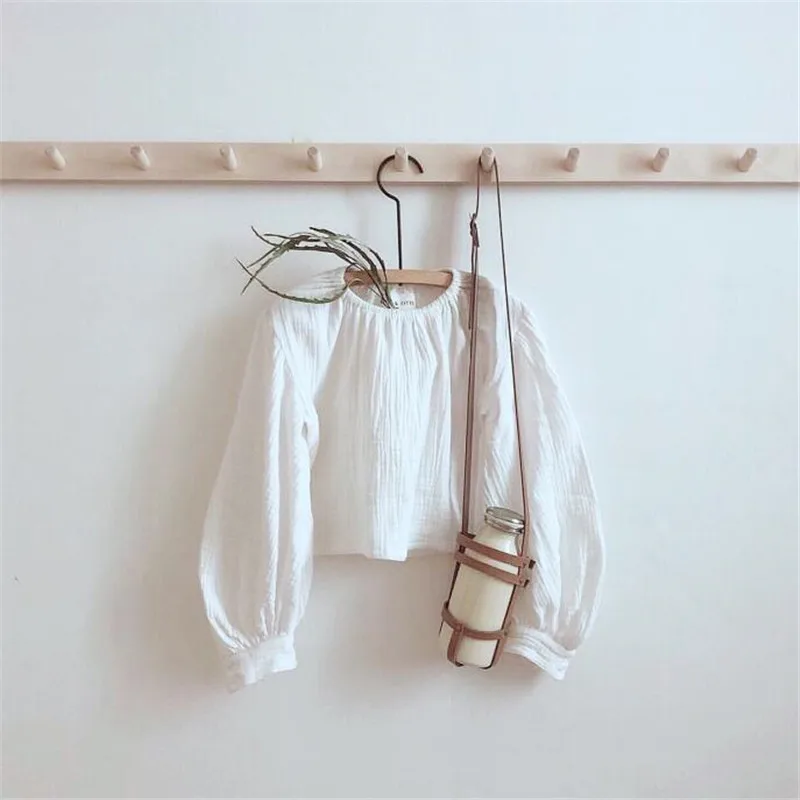 

Japanese Casual Girl Top Long Sleeve Toddler Girl Fall Clothes High Quality cotton Children Korean Style Tee Shirts Kids Tshirts