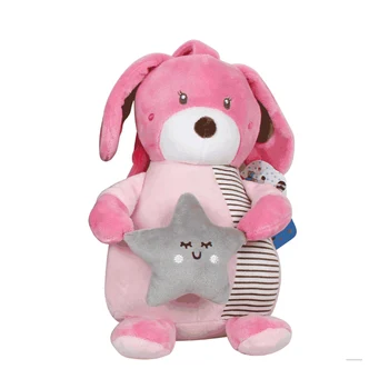 

Educational Cute Soft Plush Toys Hanging Baby Rattles Musical Tail Crib Mobiles Toddler Bed Bells Cartoon Animal Dolls