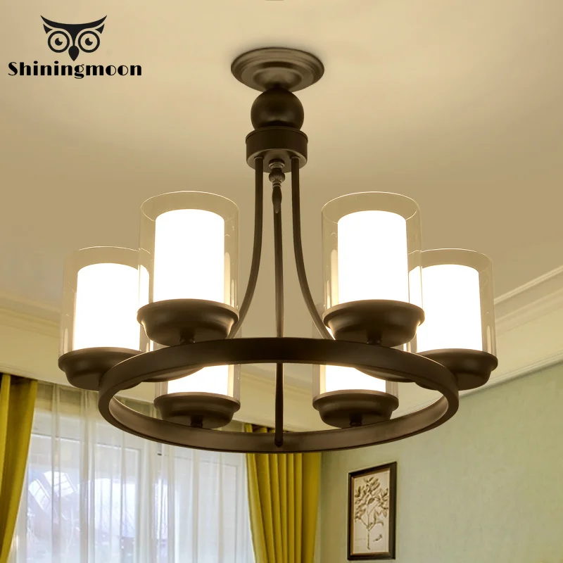 

Modern Candle Lampholder Chandelier Light Europe Style Restro Home Decoration Lighting Dining Room Bedroom Lustre Hanging Lamp