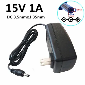 

100-240V to DC 15V 1A 3.5mm*1.35mm Switch Switching Power Supply Converter Adapter DC plug size 3.5x1.35mm US EU UK AU Plug