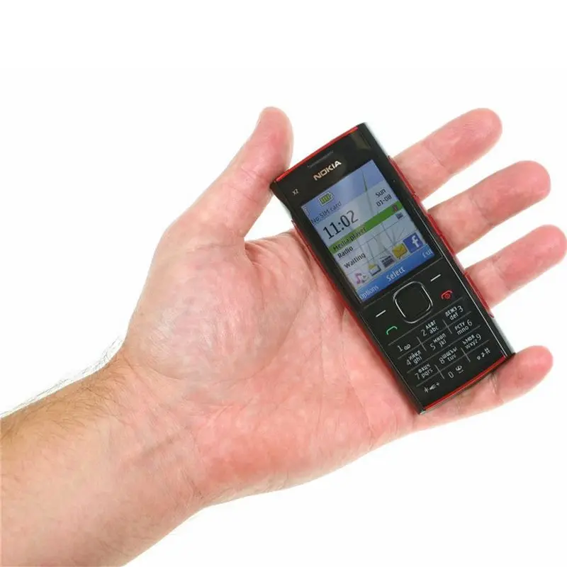 Nokia X2-00 Mobile Phone Bluetooth FM MP3 MP4 Player Original Nokia X2 Support Russian Keyboard Cheap Unlocked Cell Phone