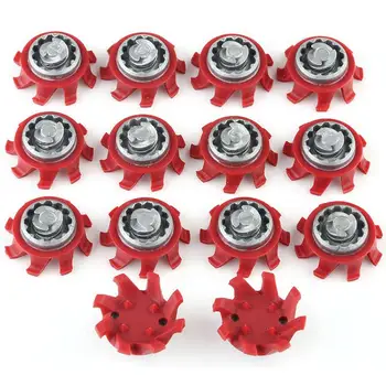 

Golf studs red and grey fast spinning Spikes Replacement Twist Studs Screw Training Aids Accessories Golf Spike Golf Shoe O6Q0