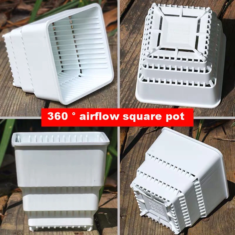 Meshpot 10cm 12cm 15 cm Plastic Flower Pot Bonsai Garden Planter Succulent /Cactus Root Control Pot Good Drainage with Air Holes