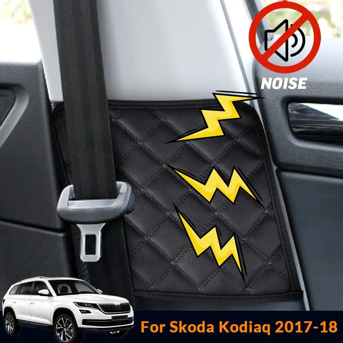2X Car Seat Safety Belt Protective Pad Crash Mat Cover Car Styling Auto Interior Accessories For Skoda Kodiaq 2017 2018 2X Car Seat Safety Belt Protective Pad Crash Mat Cover Car Styling Auto Interior Accessories For Skoda Kodiaq 2017 2018