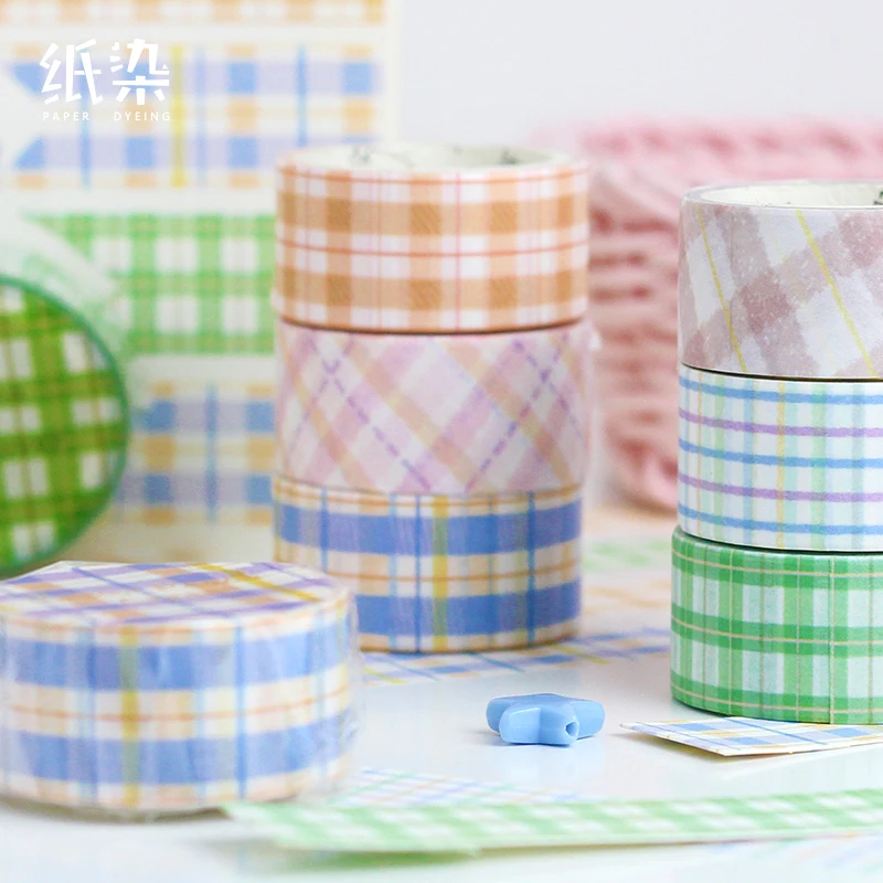 Kawaii сетка серия декоративная наклейка журнал васи клейкая лента Diy Скрапбукинг наклейка этикетка маскирующая Ремесленная лента