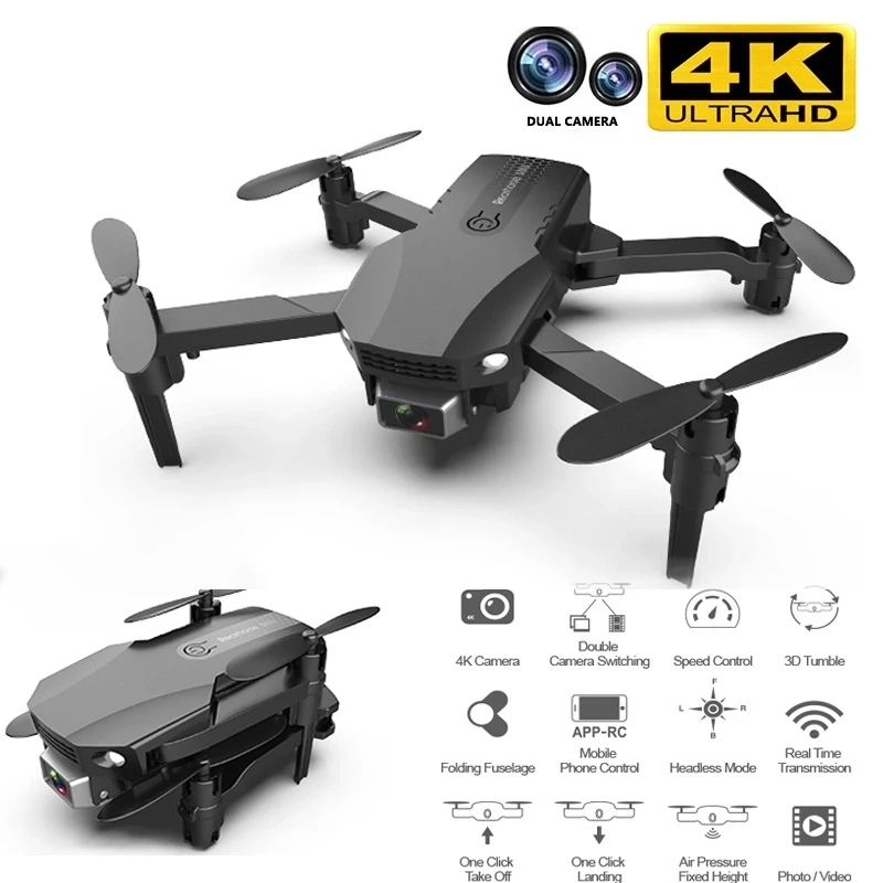 

New R16 drone 4k HD dual lens mini drone WiFi 1080p real-time transmission FPV drone follow me Foldable RC Quadcopter toy