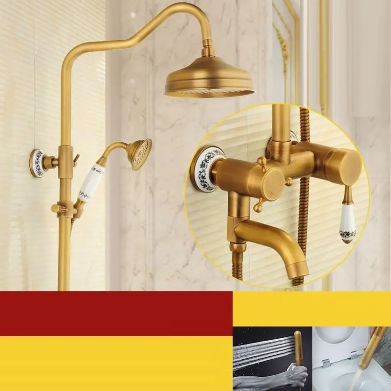 Number 4 Choveiro Columna Preto Conjunto, с милыми лисами, Duschset Piscina углублённые встраиваемые Ducha Chuveiro De Prysznic душ Chuveiro сделать Banheiro Ducha Ванная комната душа - Цвет: Number 4