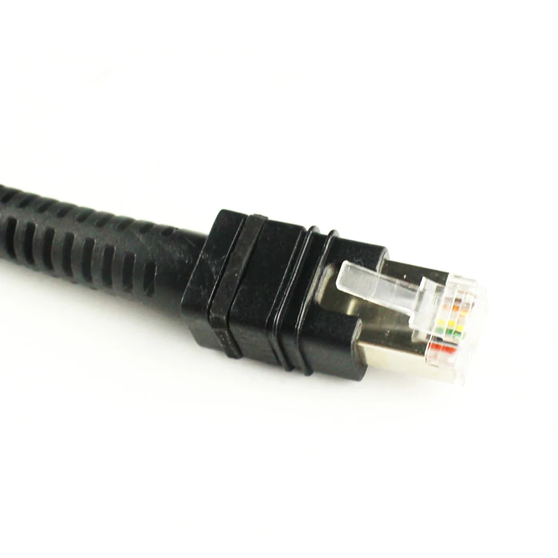 New Scanner 5V 3M RS232 Serial Coiled Cable Compatible for Zebra LI3608 LI3678 DS3608 DS3678 Barcode Scanner Cable