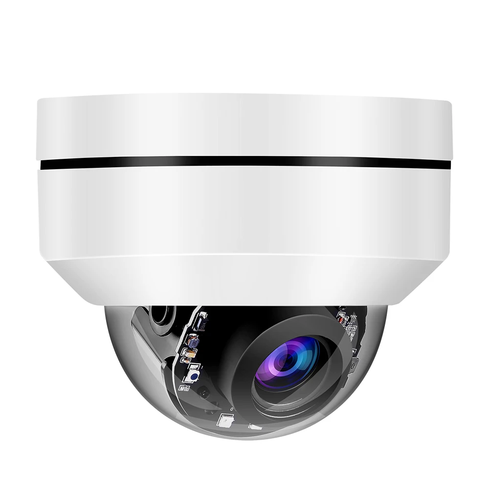 IP Camera 5MP PTZ HD 1080P Outdoor Security Dome Camera 5X Optical Zoom Pan Onvif Network IR Night Security Surveillance IPCam