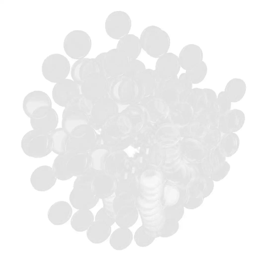 300 Pieces Clear Coin Capsules Containers Boxes  For Collections 25mm