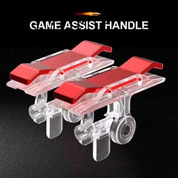 

Transparent For PUBG Mobile Game Phone Gamepad Trigger Fire Button Aim Key Smart Phone Mobile Phone Game L1R1 Shooter Controller