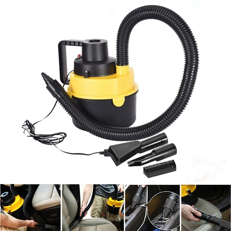 12V 90W Car Boat Inflator Portable Vac Vacuum Cleaner Wet & Dry Turbo Hand Held 